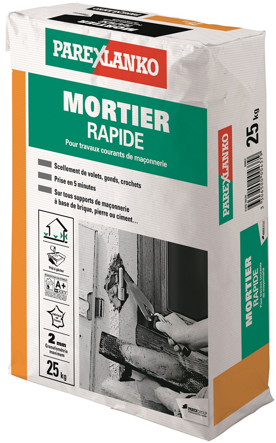 Mortier rapide 25kg - PAREXLANKO